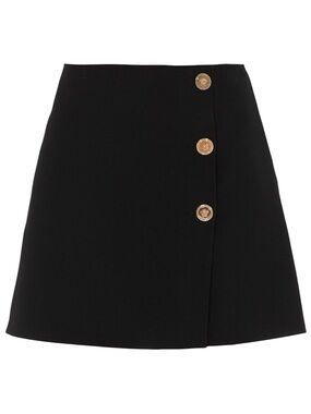 Versace Button Front Mini Skirt Size 2